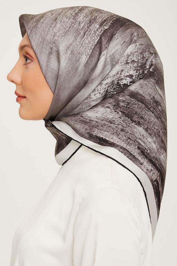 - İpek Eşarp 2023/2024 Sonbahar Kış Twill İpek Eşarp 9012-04 - 3