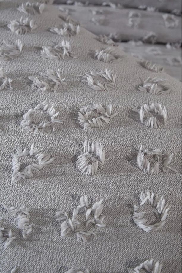 Tek Kişilik %100 Pamuk Ponponlu Pike Takımı 160x220 Cm Yumuşak, Hafif, Yazlık Pike Seti - 4
