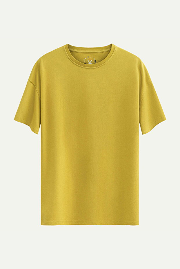 Unisex Oversize/ Relax Fit Basic T-Shirt - Moss - 1