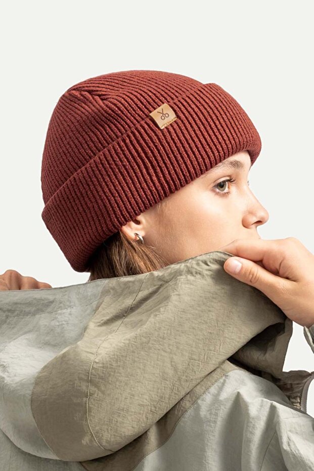 Unisex Bere - Kapelo - Brick - 4