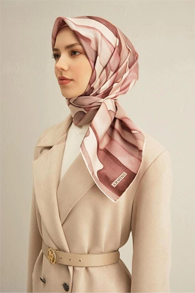 Armi̇ne Twill Silk Scarf 2025 Summer Season 9306D02-33
