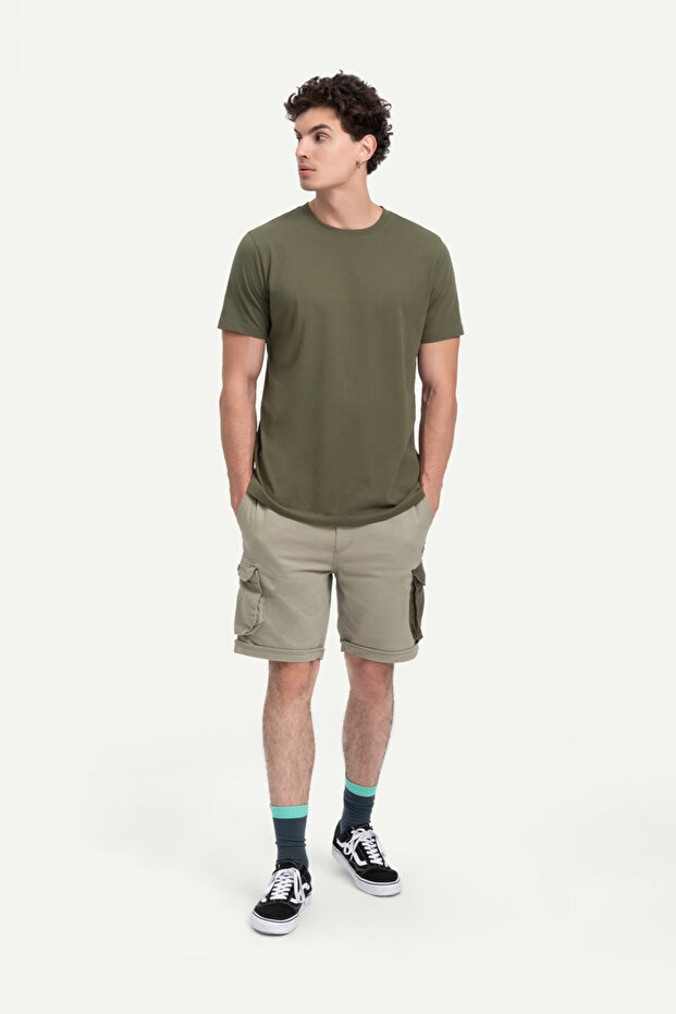 Unisex Regular Fit Basic T-Shirt - Jungle - 3