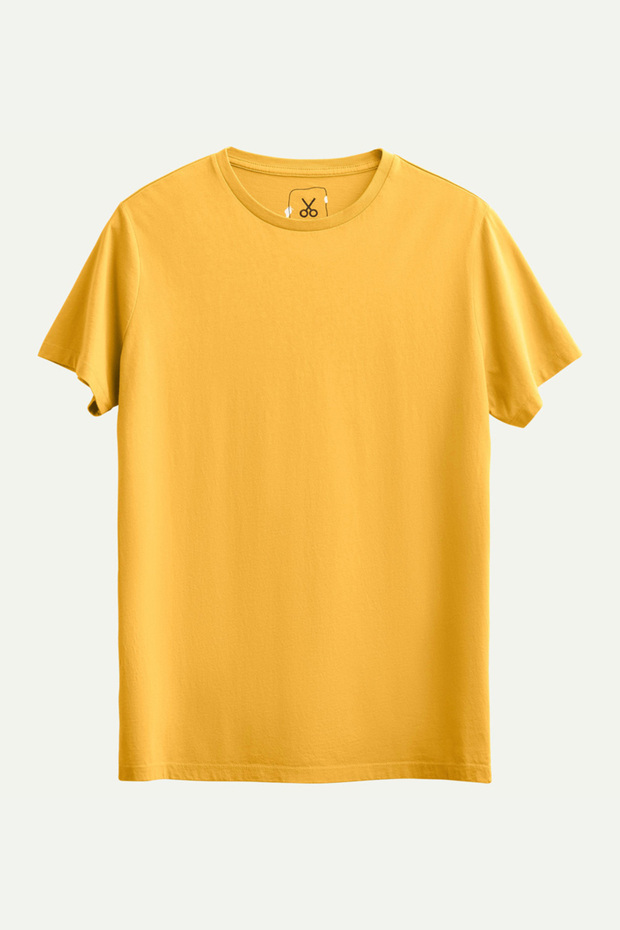 Unisex Regular Fit Basic T-Shirt - Sulphur - 1