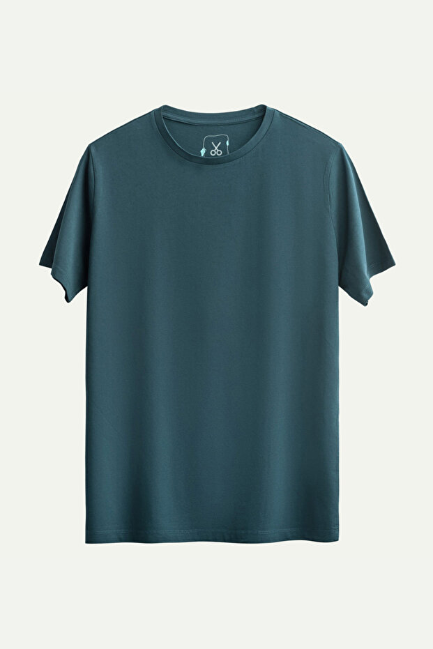 Unisex Regular Fit Basic T-Shirt - Ocean - 1
