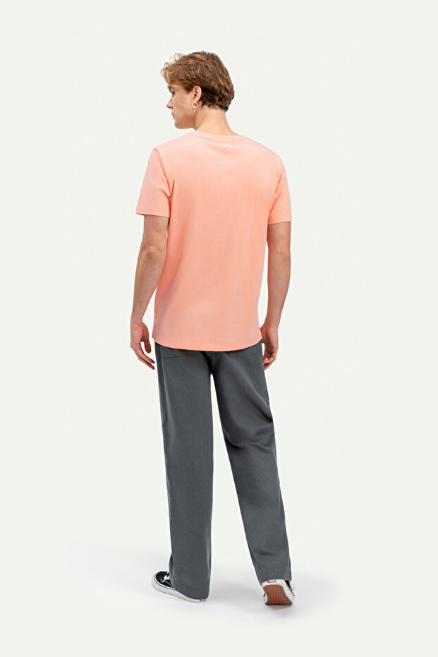 Unisex Regular Fit Basic T-Shirt - Canyon - 5