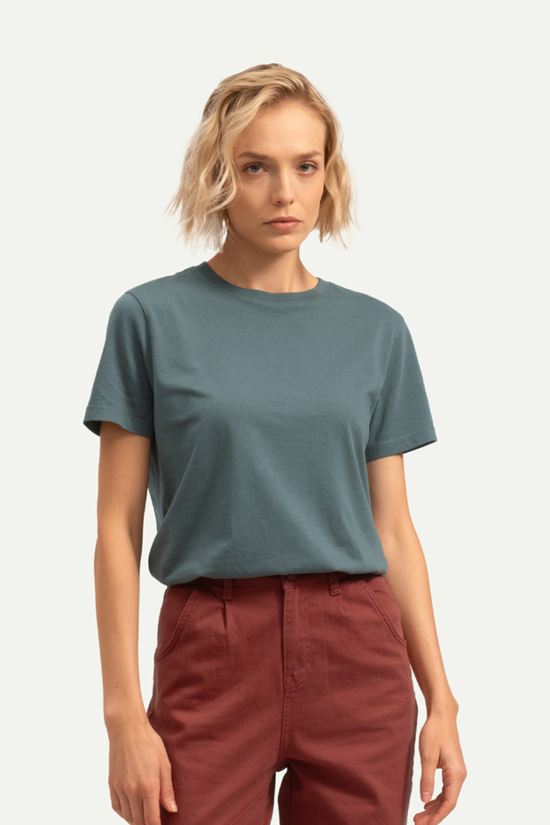 Unisex Regular Fit Basic T-Shirt - Storm - 5