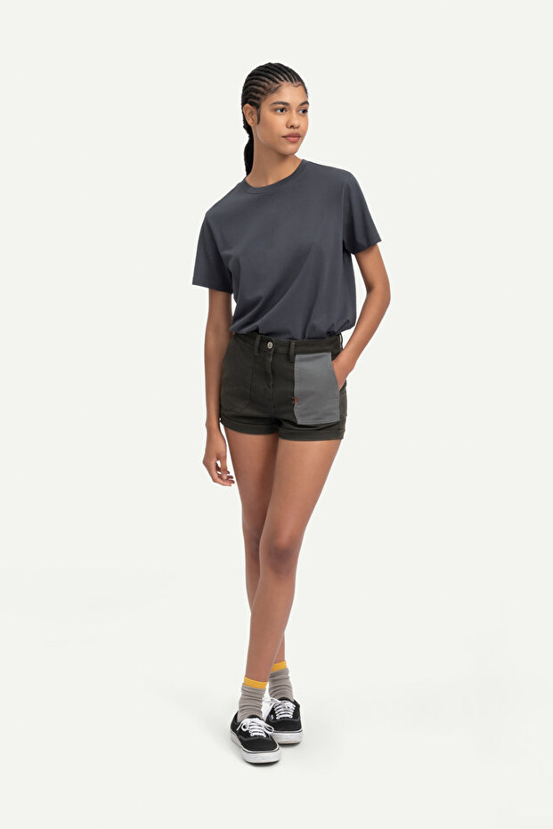 Unisex Regular Fit Basic T-Shirt - Plum - 6