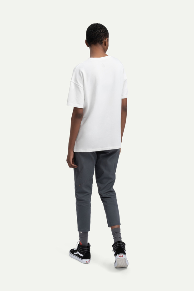 Unisex Oversize/ Relax Fit Basic T-Shirt - Off White - 7