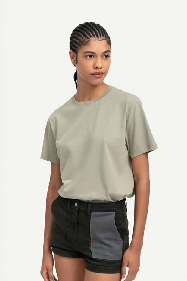 Unisex Regular Fit Basic T-Shirt - Concrete - 5