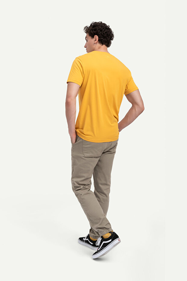 Unisex Regular Fit Basic T-Shirt - Sulphur - 4