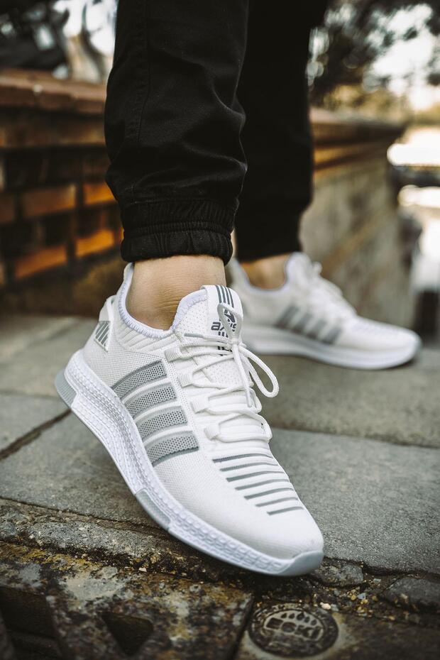 Ald Şerit Detaylı Kalın Taban Erkek Sneaker - 3