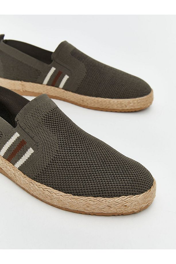 LCW STEPS Haki Hasır Tabanlı Erkek Espadril Ayakkabı - 3