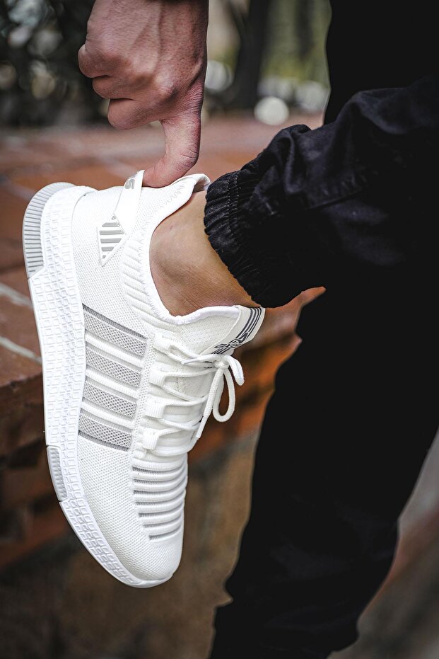 Ald Şerit Detaylı Kalın Taban Erkek Sneaker - 5