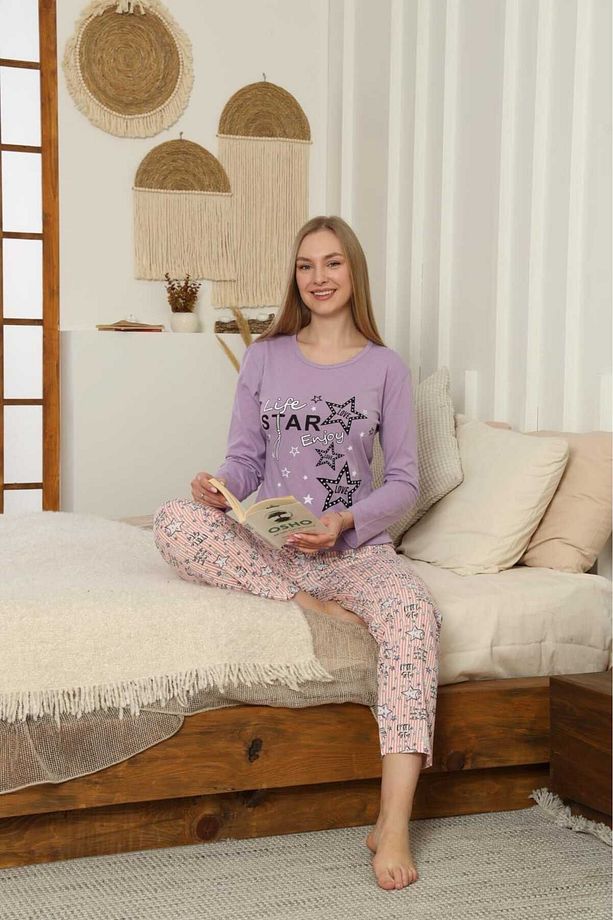 SÜPREM KISA KOL KADIN PIJAMA TAKIMI - 2