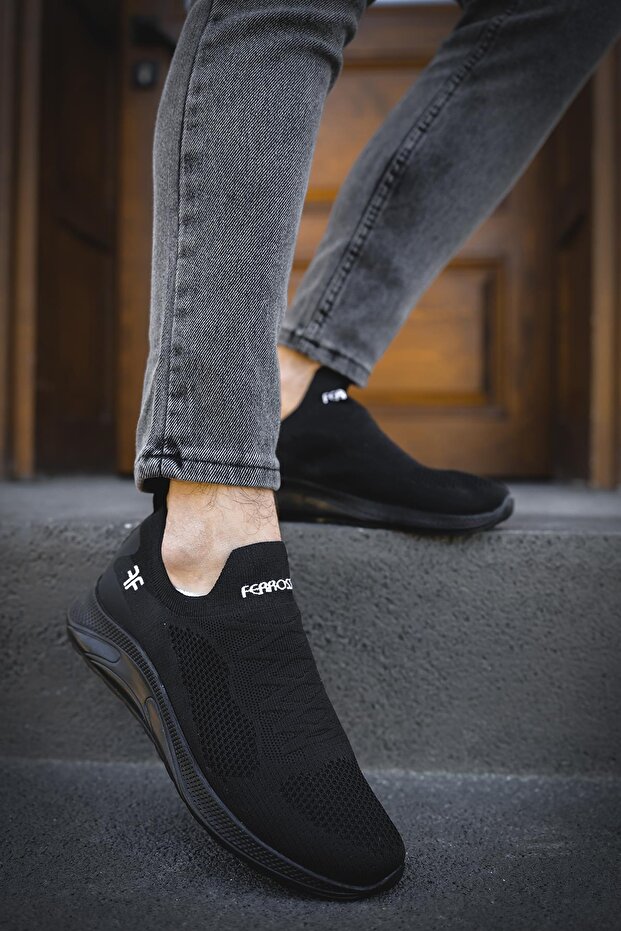 Ossa Slip On Nefes Alan Kalın Taban Erkek Sneaker - 1