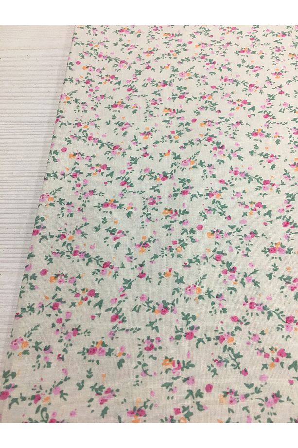 Çıtır Çiçek %100 Pamuk Metrelik Poplin Kumaş - 5