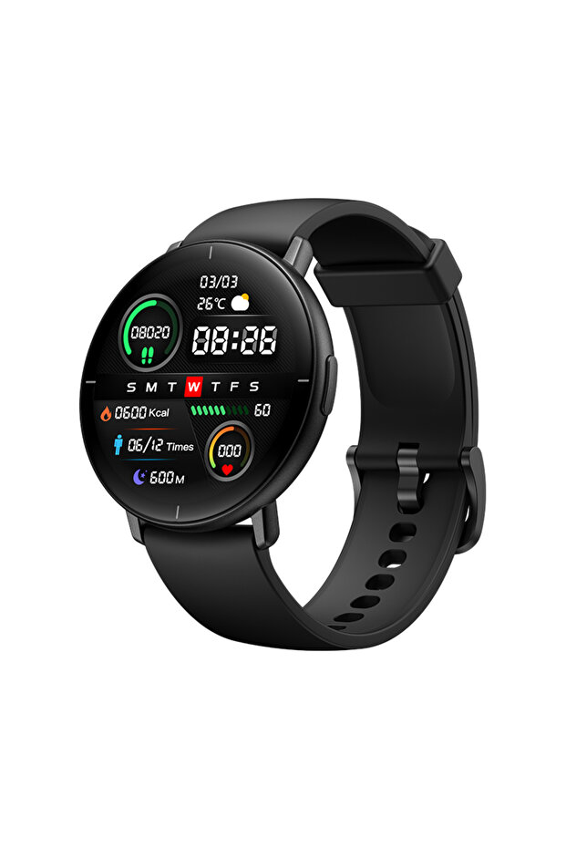 ساعة ذكية Mibro Lite القياسية الإصدار العالمي بشاشة AMOLED عالية الدقة مقاس 1.3 بوصة ومقاومة للماء IP68 وتطبيق التحكم