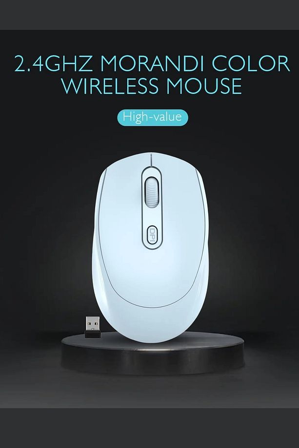 Ap-332 2in1 Bluetooth Ve 2.4ghz Şarjlı Type-c Girişli Mavi Bluetooth Kablosuz Mouse - 7