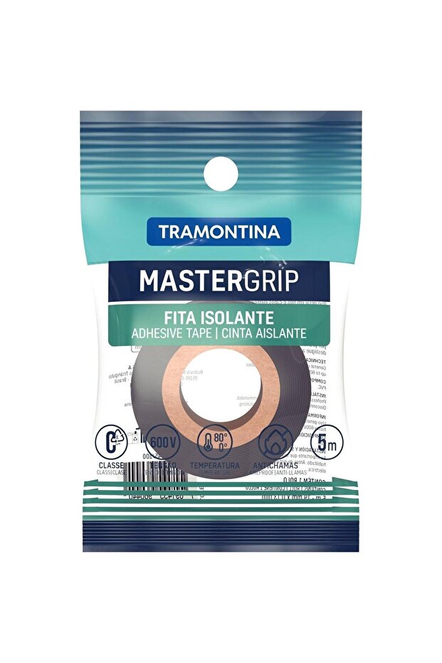 Since 1911, Made In Brazil - 0.18x19mm 10m Black Flame Retardant Electrical Tape Class A