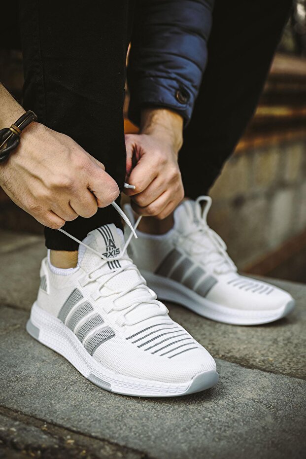 Ald Şerit Detaylı Kalın Taban Erkek Sneaker - 1