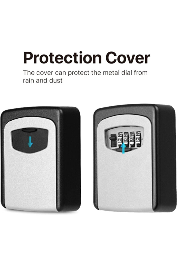 Durable Solid Cast Iron 4-Digit Code Access Key Safe Box with Code - 2