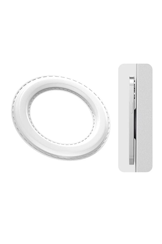 White Magnetic Ring Holder For iPhone 14 13 12,Magnet Wall Mobile Phone Holder Magnetic For MagSafe,