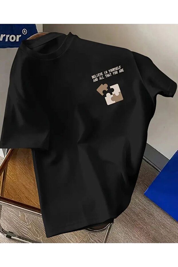 Baskılı Basic T-Shirt - 1