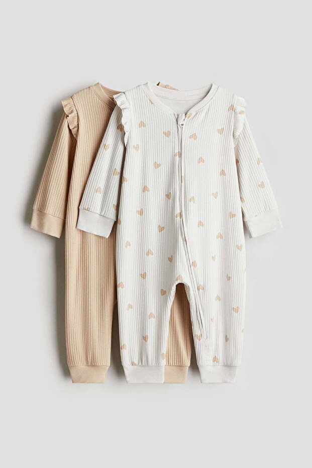 2-pack patterned cotton pyjamas