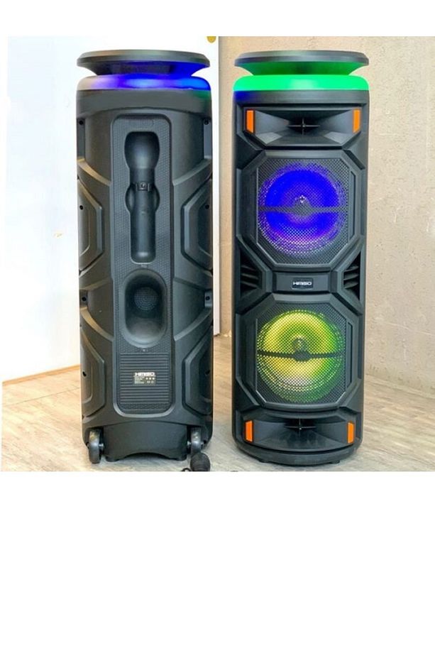 2X8 İNÇ BÜYÜK BOY TEKERLEKLİ BLUETOOTH SPEAKER ŞARJLI KABLOSUZ MİKROFONLU HOPARLÖR - 3