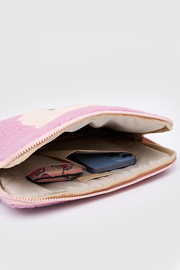 حافظة تيدي بير للكمبيوتر اللوحي مقاس 10 بوصة و11 بوصة متوافقة مع اللون الوردي - 7