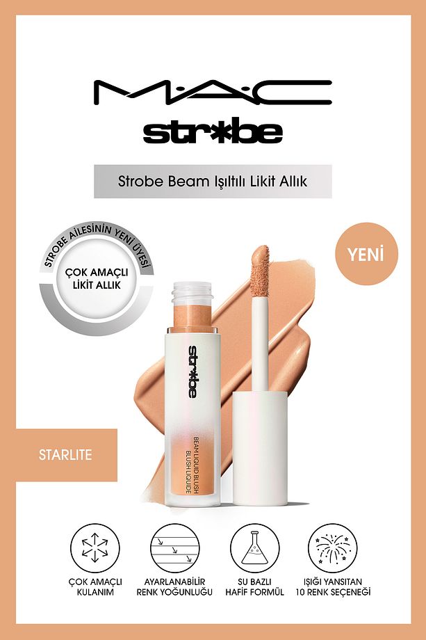 Strobe Beam Işıltılı Çok Amaçlı Likit Allık - Starlite 4.3 ml - 1