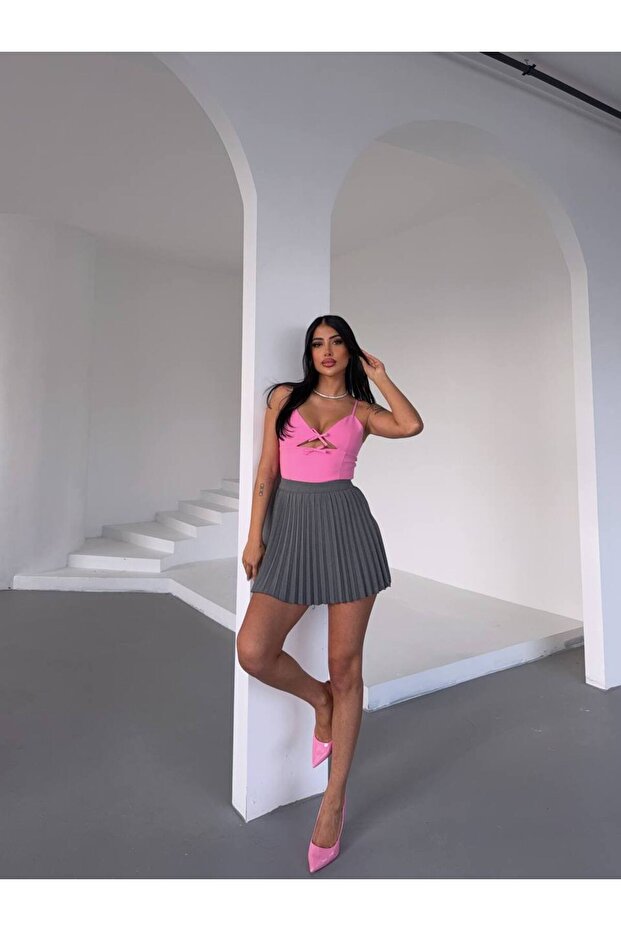 Fusta mini plisata - 1