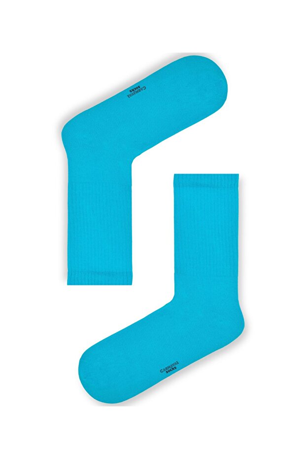 Set of 6 Patterned and Solid Color Socks - 5