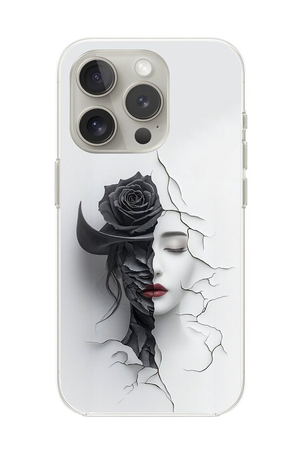 iPhone 12 Pro Max Compatible Transparent Case Aesthetic Face 4 Designs