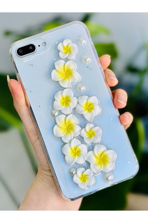 Iphone 7 Plus Ve 8 Plus Uyumlu Sarı Çiçek 3d Oyuncak Tasarım Kılıf - 1