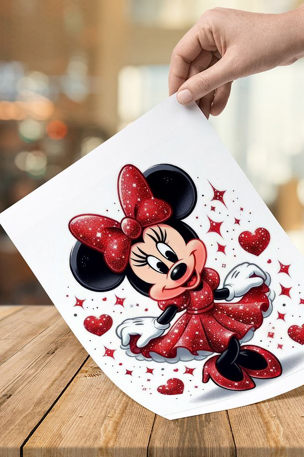 Minnie Mouse Eğlenceli Sevimli A4 Yenilebilir Süsü Pasta Kurabiye Şeker Hamuru Kağıt Baskısı - 3