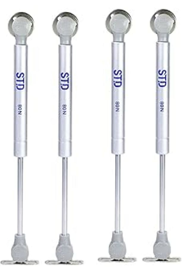 4 Adet Std Dolap Amortisörü Gazlı Piston Kapak Hidroliği 27 Cm 80n - 1
