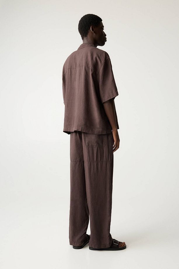 %100 keten jogger pantolon - 4