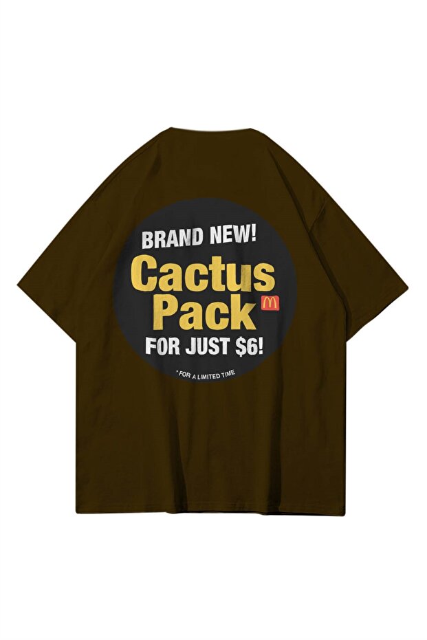 Unisex Cactus Pack Brown Tshirt