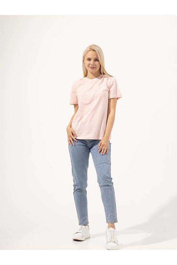Kadın Slim Tshirt Pembe - 1