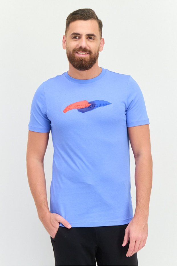 x BMW Motorsport Men Sportswear Fit Outdoor T-Shirt, Blue
