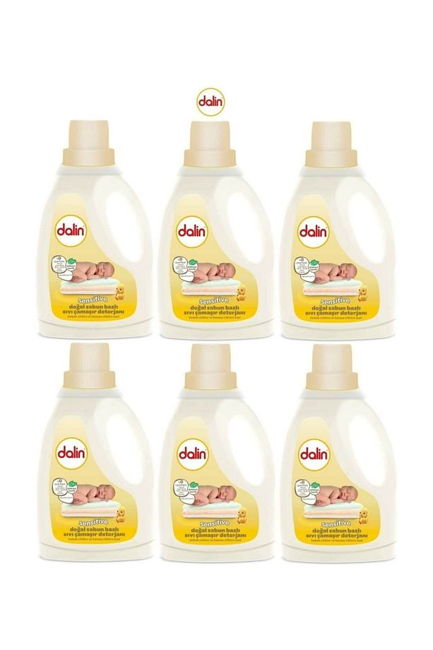 Sensitive Doğal Sabun Bazlı Sıvı Çamaşır Deterjanı 1500 ml 6'lı Set - 3
