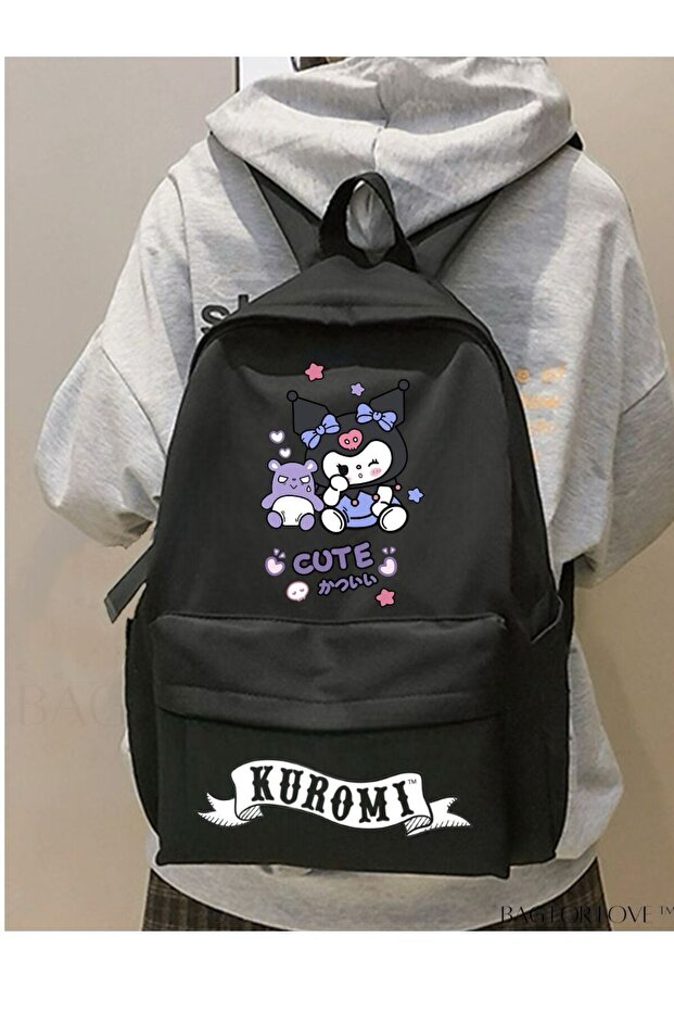 Kuromi Cute Costume Detail School, Classroom, Course Backpack - Mingalondon