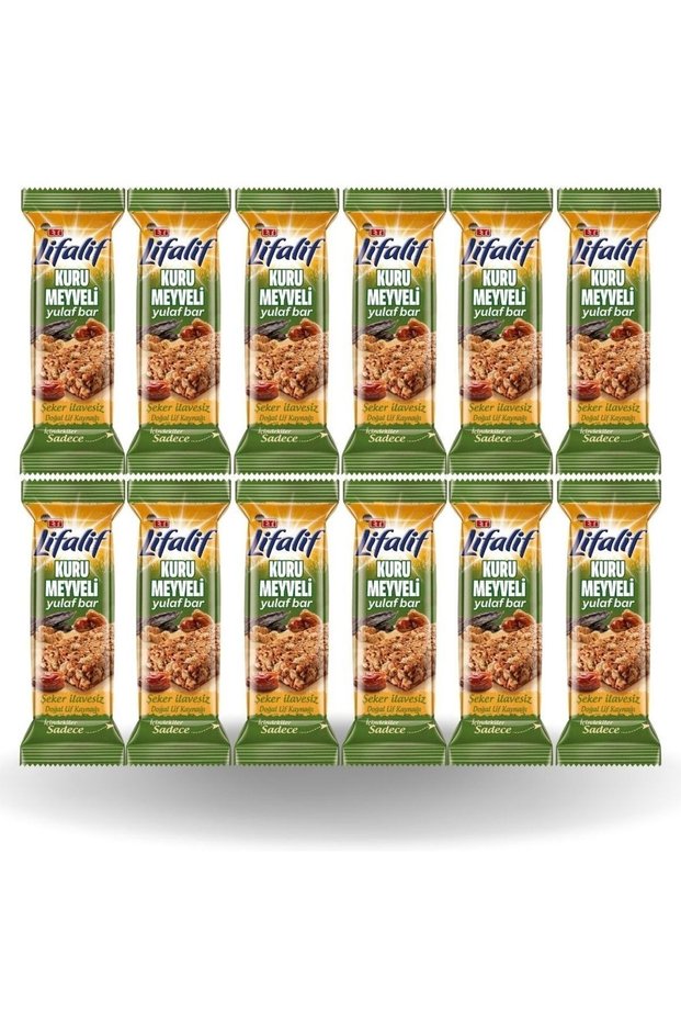 Lifalif Dried Fruit Muesli Bar 35 g 12 Pieces 1 Box