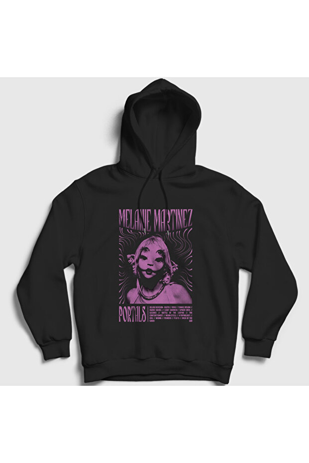 Unisex Black Portals Melanie Martinez Hooded Sweatshirt 471661Tt
