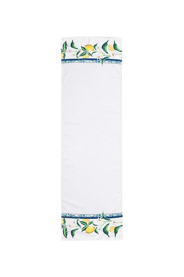 Limon Ağacı Baskılı Runner - 45x150 Cm - 4