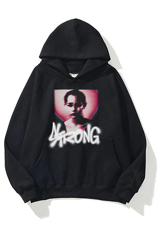 Unisex Strong Sweatshirt Hoodie Black
