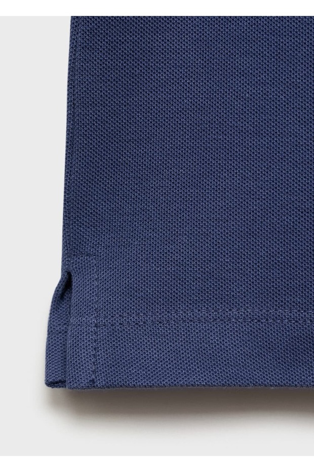 Regular kesim pamuklu pike polo gömlek - 8