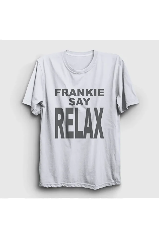 Unisex Beyaz Frankie Say Relax Ross Dizi Friends T-Shirt 490211tt - 1