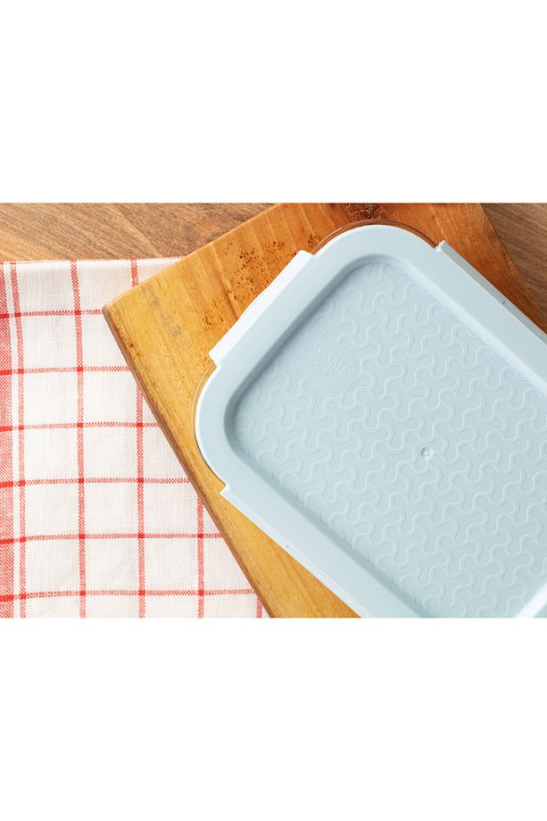 Modena Dikdörtgen Kapaklı Borosilikat Cam Saklama Kabı - 650ml - 3